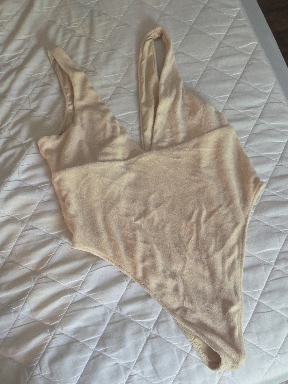 Stone Fox Swim x Free People Sand Dollar Terry Elm One Piece Swimsuit M